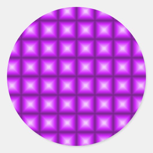 タイル張りタイル反射パターンデザイン ラウンドシール (正面)