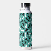 タイル張りチェス片トール銅真空絶縁 ウォーターボトル (右面)