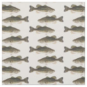 タイル張りバスフィッシュパターン生地 ファブリック (見本)