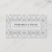 タイル張り床付き名刺 名刺 (正面)