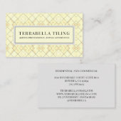 タイル張り床付き名刺 名刺 (正面/裏面)