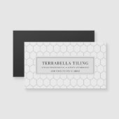 タイル張り床六角タイル模様磁気カード (正面/裏面)