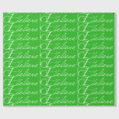 タイル張り白文字Iラッ信じプ紙 ラッピングペーパー (フラット)