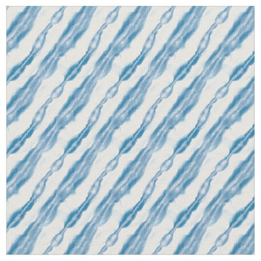 タイル日本のブルー絞り水彩プリント ファブリック (クローズアップ)