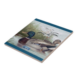 タイル暗黒ティール（緑がかった色）（鴨池） RFPMDesigns ©️ 2024 タイル