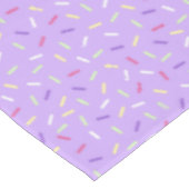 タイル模様のパーティー紫 テーブルクロス (アングル)