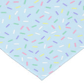 タイル模様のパーティー青を振りかける ショートテーブルランナー (コーナー)