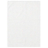 タイル模様の白いパーティーを振りかける テーブルクロス (正面)