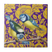 タイル濃紫（壁花） RFPMDesigns ©️ 2024 タイル (正面)