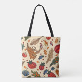 タイル状の色盲パターン トートバッグ (裏面)