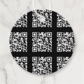 タイル状のQRコードパターンの作成 | 編集可能な色 フェイバータグ (正面)