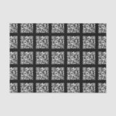 タイル状のQRコードパターンの作成 | 編集可能な色 薄葉紙 (正面)