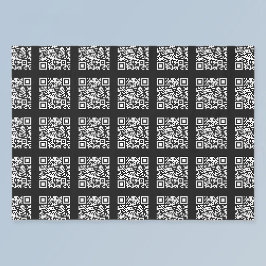 タイル状のQRコードパターンの作成 | 編集可能な色 薄葉紙