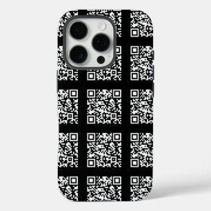 タイル状のQRコードパターンの作成 編集可能な色 iPhone 16 PROケース
