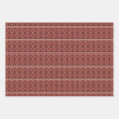 タイル状クールの民族模様 ラッピングペーパーシート (正面3)
