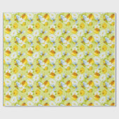 タイル状ハチミツ模様パーティー ラッピングペーパー (フラット)