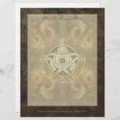 タイル状フラクタル星形五角形筆記用紙 (正面/裏面)