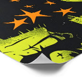 タイル状フランケンシュタイン模様 ポスター (角)