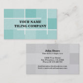 タイル用の名刺テンプレートを並べて表示する 名刺 (正面/裏面)