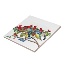 タイル白（バードツリー） RFPMDesigns ©️ 2024 タイル