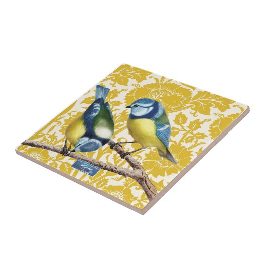 タイル白（壁の花） RFPMDesigns ©️ 2024 タイル (側面)