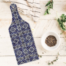 タイル素朴イタリアンアズレジョブルー幾何学模様