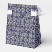 タイル素朴イタリアンアズレジョブルー幾何学模様 フェイバーボックス (裏面サイド)
