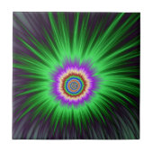 タイル緑スターバースト タイル (正面)