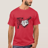 タイル職人ユーモアTシャツ Tシャツ (正面)