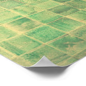 タイル背景バスルーム ポスター (角)