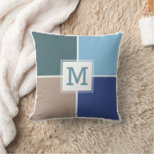タイル航海のカスタムモノグラム装飾用クッション クッション (ブランケット)