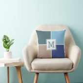 タイル航海のカスタムモノグラム装飾用クッション クッション (椅子)