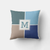 タイル航海のカスタムモノグラム装飾用クッション クッション (裏面)