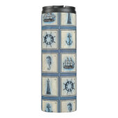 タイル航海の |ブルーライトハウスいかり船車 タンブラー (裏面)