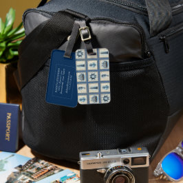 タイル航海の |ブルーライトハウスいかり船車 ラゲッジタグ