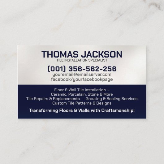 タイル表示サービス – タイル画層 名刺 (裏面)