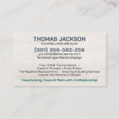 タイル表示サービス – タイル画層 名刺 (裏面)