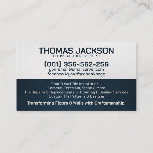 タイル表示サービス – タイル画層 名刺 (裏面)