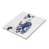 タイル複製品フラワーネコ タイル (側面)