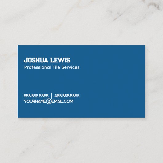 タイル請負業者 名刺 (裏面)