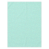 タイル貼りパーティーティール（緑がかった色） テーブルクロス (正面)