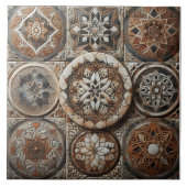 タイル鮮やかモザイク模様 タイル (正面)