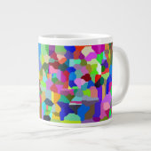 タイル20ozマグカップをブロック ジャンボコーヒーマグカップ (正面右)