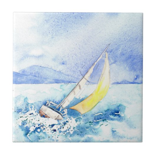 タイル「に」かかとで蹴られて タイル (正面)