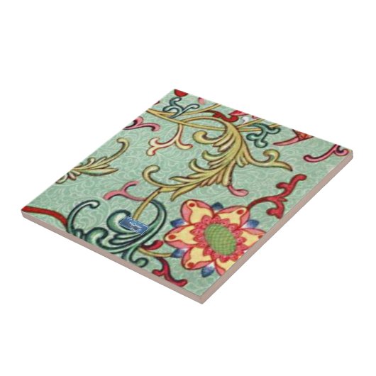 タイル（アイルランドの花） RFPMDesigns ©️ 2024 タイル (側面)