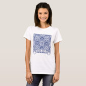 タイル・オブ・ザ・タイド・インディゴ・パターンTシャツ Tシャツ (正面フル)