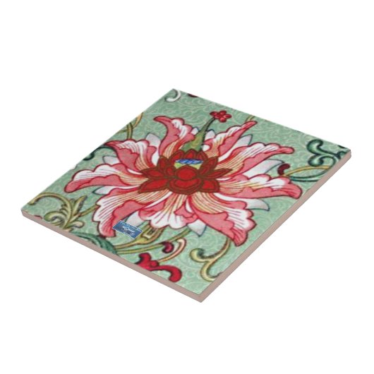 タイル（ギリシャの花） RFPMDesigns ©️ 2024 タイル (側面)