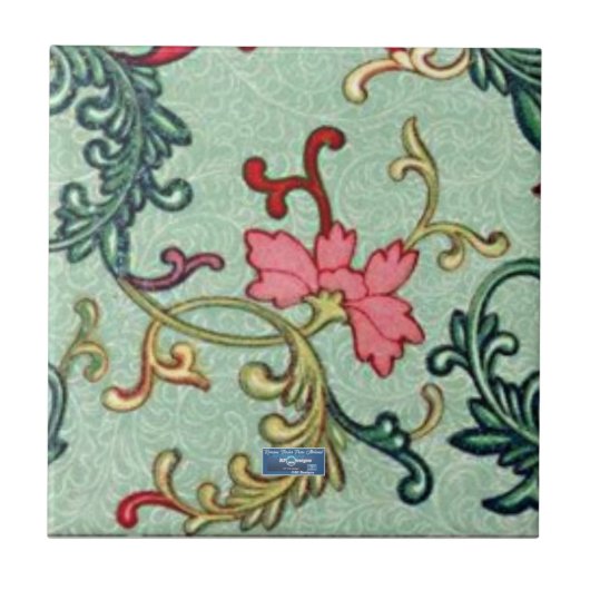 タイル（ケルトの花） RFPMDesigns ©️ 2024 タイル (正面)