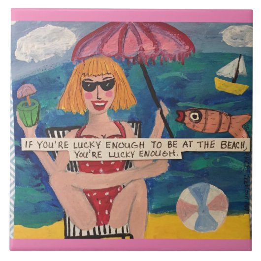 タイル/コースター/五徳セラミックタイル タイル (正面)