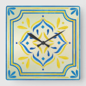 タイル スクエア壁時計 (正面)